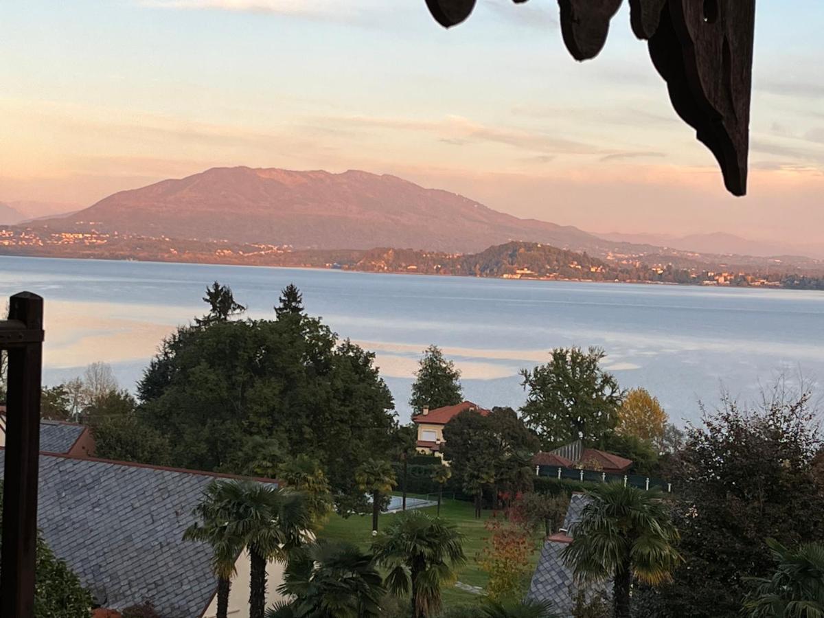 Appartamento in villa storica vista lago e piscina Lesa Esterno foto