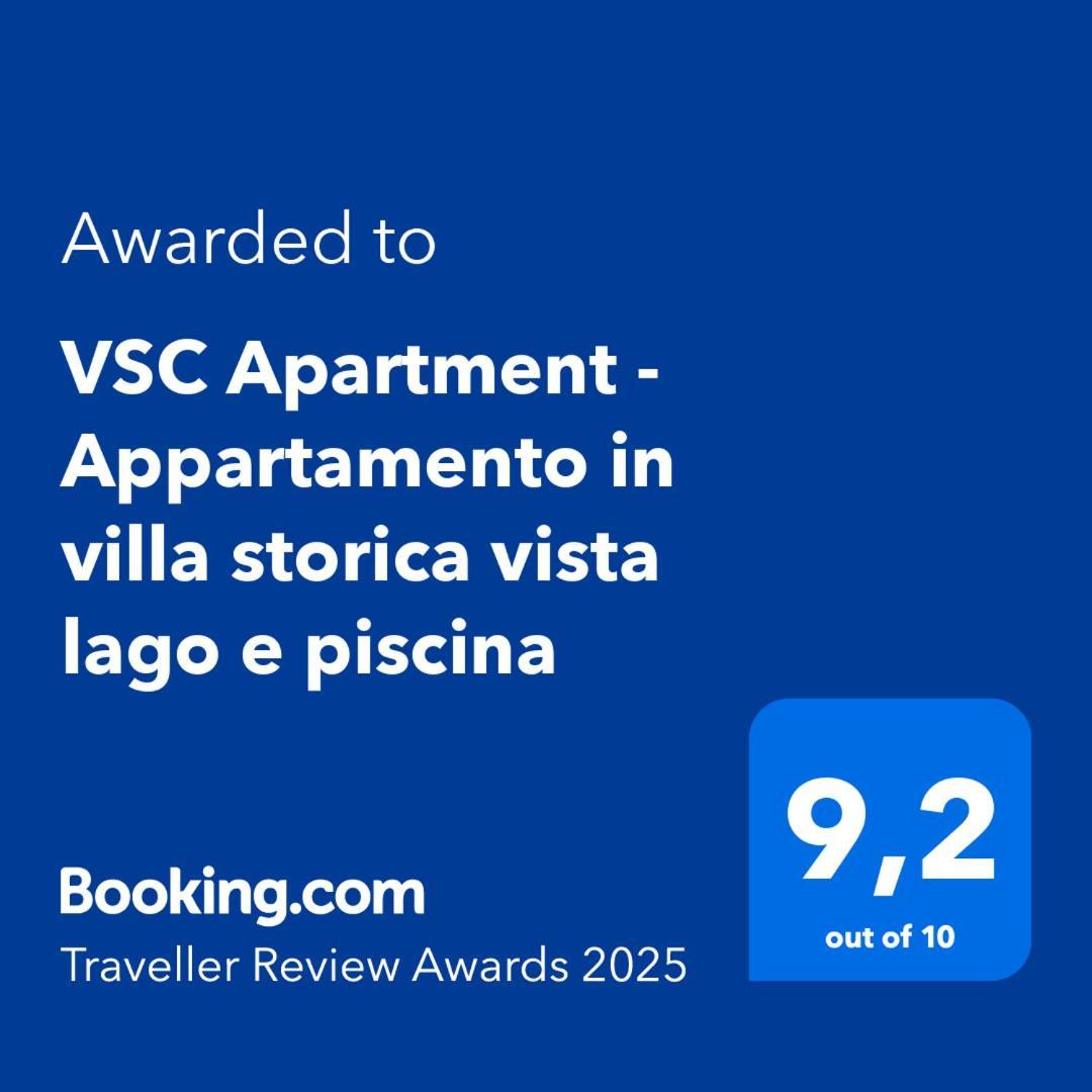 Appartamento in villa storica vista lago e piscina Lesa Esterno foto